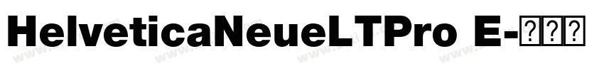 HelveticaNeueLTPro E字体转换